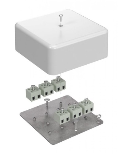 Коробка огнестойкая 103х103х45 (латунь) (40-0470-FR2.5-12-Е60). Коробка огнестойкая для открытой установки. Промрукав в Майкопе