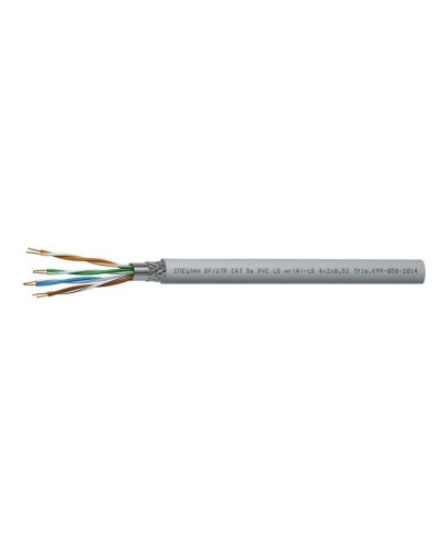 СПЕЦЛАН SF/UTP Cat 5e PVC LSнг(А)-LS 1х2х0,52. Кабель «витая пара» (LAN) для структурированных систем связи. Спецкабель в Майкопе