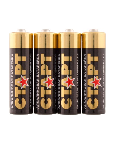 СТАРТ LR6-SH4-BOX (1,5 В, AA, LR6), упак. 4 шт.. Алкалиновые батарейки. СТАРТ в Майкопе