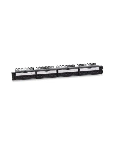 PL-24-KJ-RJ45-Cat.6a-180T (11832c): Патч-панель 19" (1U), 24 порта RJ-45, категория 6a, с задним кабельным организатором в Майкопе