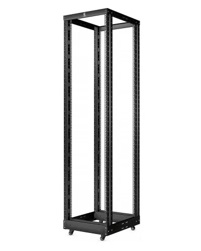 RA-42U-1000-BK (10160c). Открытая стойка 19, 42U, двухрамная, усиленная, цвет черный. CABEUS в Майкопе