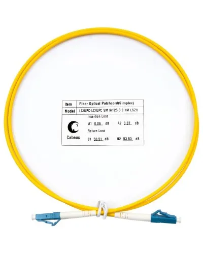 FOP(s)-9-LC-LC-1,5m (8332c). Патч-корд оптический. CABEUS в Майкопе