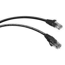 PC-UTP-RJ45-Cat.5e-0.3m-BK-LSZH (9535c), чёрный. Патч-корд медный. CABEUS