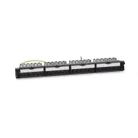 PL-24-KJ-RJ45-Cat.6-SH-180T (11833c): Патч-панель 19" (1U), 24 порта RJ-45, категория 6, полностью экранированная