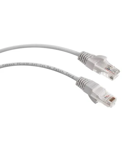 PC-UTP-RJ45-Cat.5e-1.5m (7212c), серый. Патч-корд медный. CABEUS в Майкопе