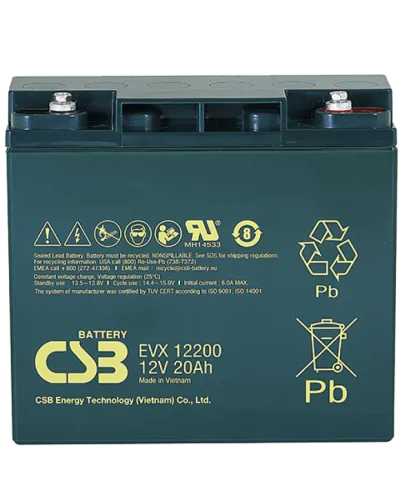 CSB EVX 12200. Аккумулятор герметичный свинцово-кислотный. CSB в Майкопе