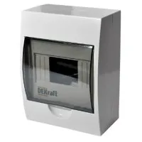 ЩРН-П-6 IP41 настенный (31009DEK). Щиток модульный с прозрачной дверцей. DEKraft