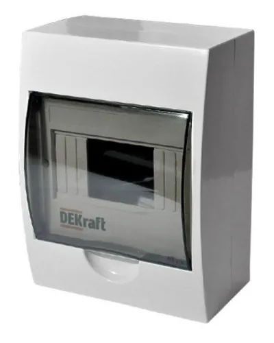 ЩРН-П-8 IP41 настенный (31010DEK). Щиток модульный с прозрачной дверцей. DEKraft в Майкопе