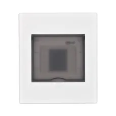 Корпус ЩРН-П 4 модуля IP41 навесной прозрачная дверь (31060DEK). Корпус пластиковый. DEKraft