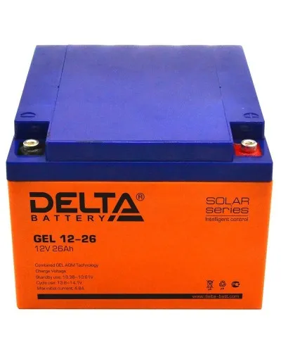 Delta GEL 12-26. Аккумулятор герметичный свинцово-кислотный. Delta в Майкопе