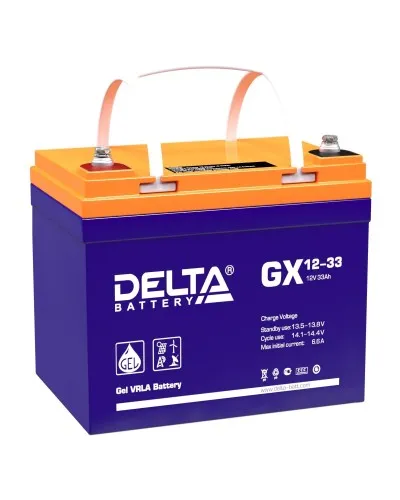 Delta GX 12-33. Аккумулятор герметичный свинцово-кислотный. Delta в Майкопе