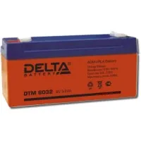 Delta DTM 6032. Аккумулятор герметичный свинцово-кислотный. Delta
