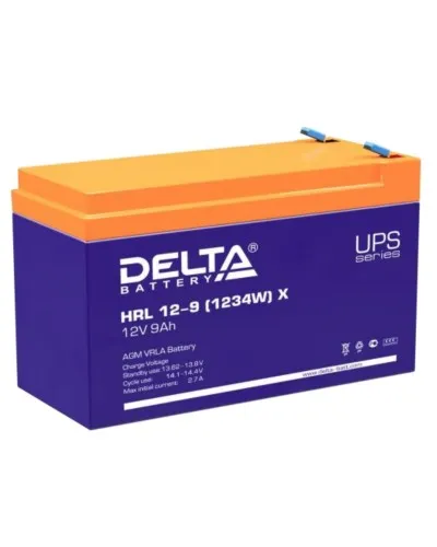 Delta HRL 12-9 X (1234W). Аккумулятор герметичный свинцово-кислотный. Delta в Майкопе