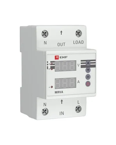 MRVA 25A PROxima (MRVA-25A). Реле напряжения и тока с дисплеем. EKF в Майкопе
