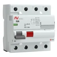 DV 4P 25А/ 30мА (AC)  AVERES (rccb-4-25-30-ac-av). Выключатели дифференциального тока (УЗО). EKF
