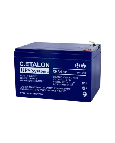 C.ETALON CHR 6-12. Аккумулятор герметичный свинцово-кислотный. ETALON в Майкопе