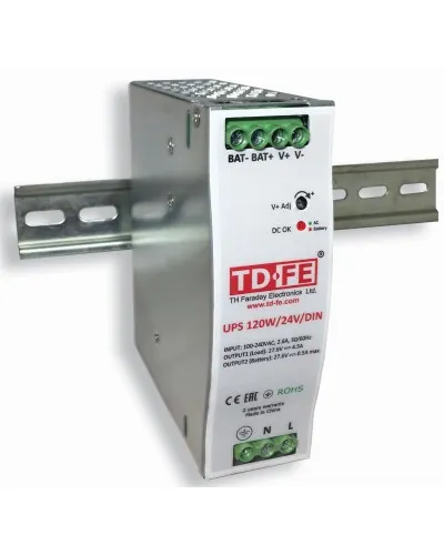 UPS 120W/24V/DIN. Блок бесперебойного питания. FARADAY в Майкопе