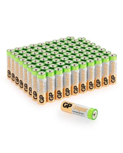 GP Super Alkaline 15A AA (GP 15A-2CRVS80), упак. 80 шт.. Алкалиновые батарейки. GP Batteries в Майкопе