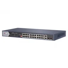 DS-3E0528HP-E. Коммутатор с питанием POE. Hikvision