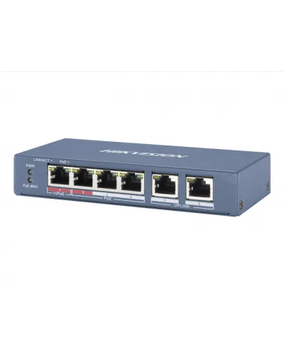 DS-3E0106P-E/M. Коммутатор с питанием POE. Hikvision в Майкопе