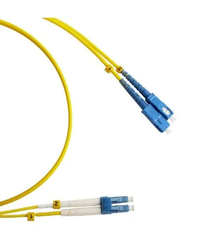 FC-D2-9-LC/UR-SC/UR-H-3M-LSZH-YL. Патч-корд волоконно-оптический LC/UPC-SC/UPC. Hyperline в Майкопе