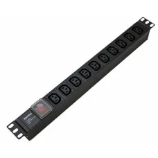 SHE19-10IEC-S-IEC. Блок розеток 19. Hyperline