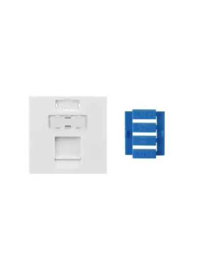 SIP3-1K-M45-45. Вставка 45x45 для 1 модуля Keystone Jack, со шторкой. Hyperline в Майкопе