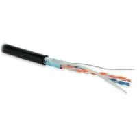 FUTP2-C5-S24-OUT-PE-BK-500. Кабель «витая пара» (LAN) для структурированных систем связи. Hyperline