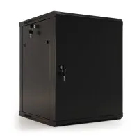 TWB-0666-SR-RAL9004. Шкаф телекоммуникационный 19 настенный 6U. Hyperline