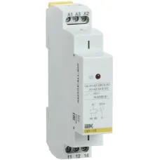 Реле промежуточное модульное OIR 1 контакт 16А 230В AC (OIR-116-AC230V). Реле промежуточное модульное. IEK