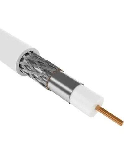 GENERICA RG6 медный 75Ом FPE PVC белый (CC3-R6F1-111-300-G). Кабель коаксиальный медный. IEK в Майкопе