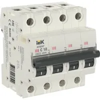 M06N 4P C 10А 6кА ARMAT (AR-M06N-4-C010). Автоматический выключатель. IEK