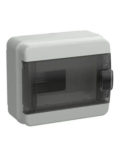 Корпус пластиковый КМПн-8 IP65 TEKFOR (TF5-KP72-N-08-65-K03-K02). Корпус модульный пластиковый черная прозрачная дверь. IEK в Майкопе