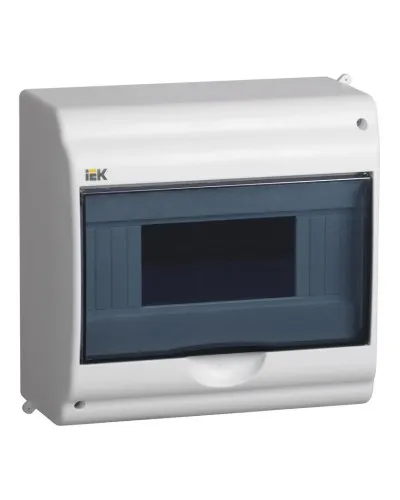Корпус пластиковый КМПн 2/9-1 IP31 белый KREPTA 3 (MKP42-N-09-31-01). Щиток модульный с прозрачной дверцей, настенный. IEK в Майкопе