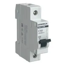 GENERICA ВА47-29М 1P C 50А 4,5кА (MVA21-1-050-C-G). Автоматический выключатель. IEK