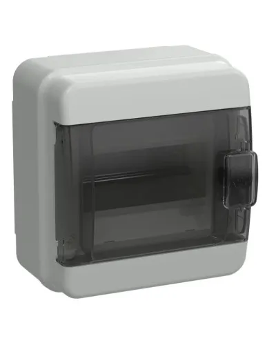 Корпус пластиковый КМПн-6 IP65 TEKFOR (TF5-KP72-N-06-65-K03-K02). Корпус модульный пластиковый черная прозрачная дверь. IEK в Майкопе