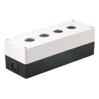 Корпус КП104 для кнопок 4 места белый (BKP10-4-K01). Корпус для кнопочных постов. IEK