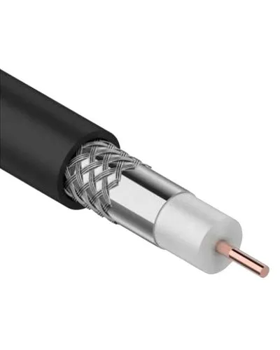 GENERICA RG11 CCS 75Ом FPE PVC черный (CC1-R1F1-119-300-G). Кабель коаксиальный омедненный. IEK в Майкопе