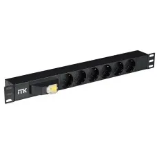 PH21-6D3. Блок розеток 19”. ITK
