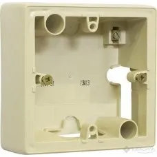 Коробка Valena накладная, 1пост, слоновая кость (776131): Коробка накладная