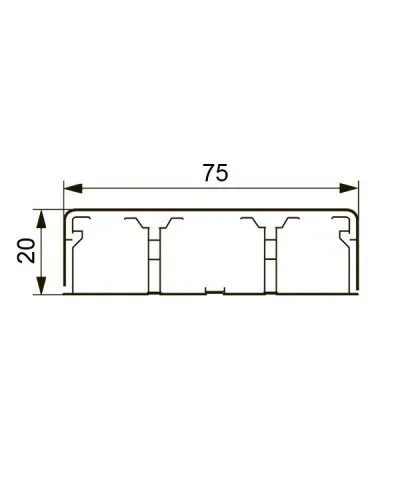 Короб DLPlus 75х20 (030033): Кабель-канал в Майкопе