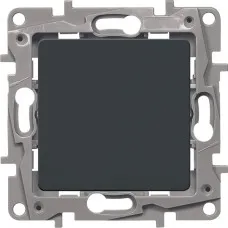 Выключатель 10AX-250В ETIKA, антрацит (672601). Выключатель. LegranD