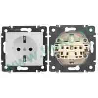 Розетка Valena 2К+3 10/16А, белый (774420). Розетка. LegranD