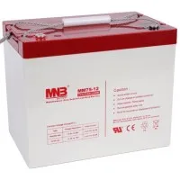 MNB MM 75-12. Аккумулятор герметичный свинцово-кислотный. MNB