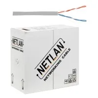 U/UTP 2pair, Cat5, In, PVC, CCA (CCA-UU002-5-PVC-GY) . Кабель «витая пара» (LAN) для структурированных систем связи. NETLAN