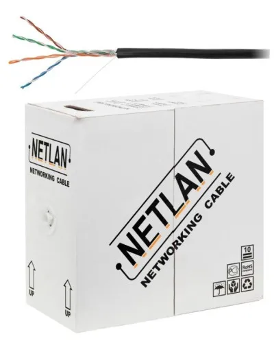 U/UTP 4pair, Cat5e, Out, PE, CCA (CCA-UU004-5E-PE-BK) . Кабель «витая пара» (LAN) для структурированных систем связи. NETLAN в Майкопе