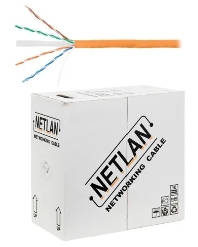 U/UTP 4pair, Cat6, Solid, In, LSZH (EC-UU004-6-LSZH-OR). Кабель «витая пара» (LAN) для структурированных систем связи. NETLAN в Майкопе