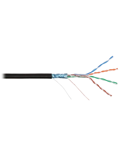 F/UTP 4pair, Cat5e, Solid, Out, PVC (NMC 2200B-BK). Кабель «витая пара» (LAN) для структурированных систем связи. NIKOMAX в Майкопе