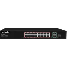 NBLS-1816P. Коммутатор неуправляемый 16-портовый. Nobelic
