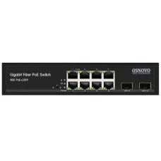 SW-80802(150W). Промышленный PoE коммутатор Gigabit Ethernet на 10 портов. OSNOVO